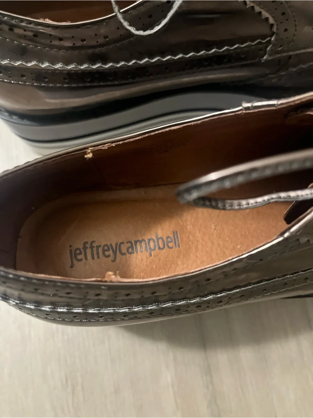 Jeffrey Campbell Metallic Platform Shoes